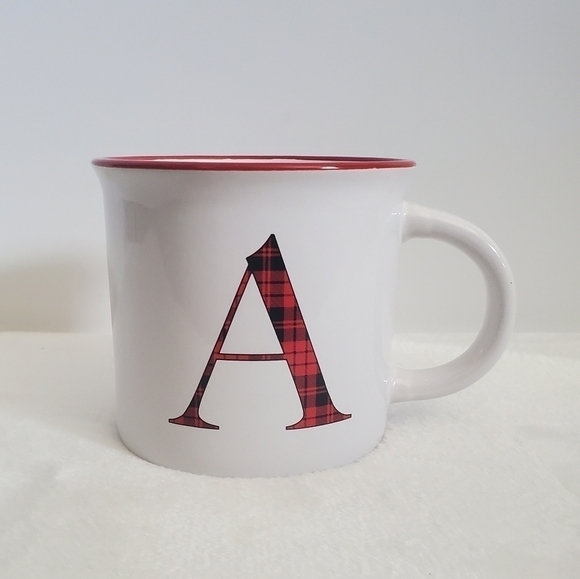 GLOBAL Design Connections Monogram Initial Letter A White Coffee Cup Mug - Picture 1 of 8